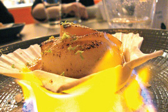 Sò điệp nướng mỡ hành – món ngon của Thái Đặng